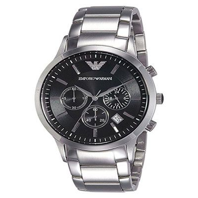 Timeless AR2434 Silver Black Analog Mens watch