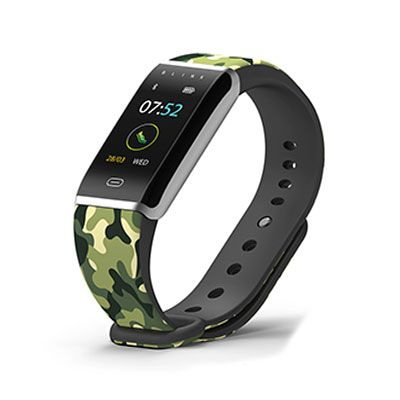 GO Silver Case Fitness Wearable Band with Extra Black Strap