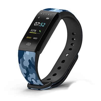 GO - Aqua Black (extra Black Strap) Fitness Wearable Band