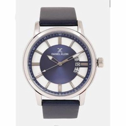 Daniel Klein Men Blue & Silver-Toned Analogue Watch DK11836