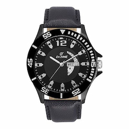 Dezine DZ-GR2011-BLK Day and date Watch - For Men