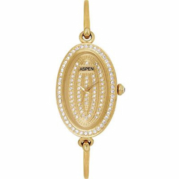 Aspen AP2022  Gold Dial Ladies Watch- Be Jewelled-AP2022 Watch - For Women