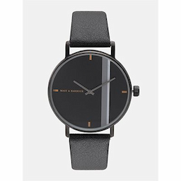 Mast & Harbour Unisex Black Analogue Watch MFB-PN-LW5489M-1