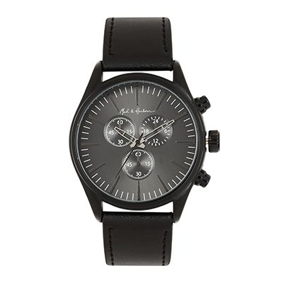 Unisex Gunmetal-Toned Analogue Watch MFB-PN-LW3731