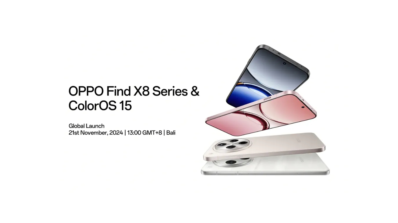 Oppo to Launch Find X8 Series and ColorOS 15 on November 21