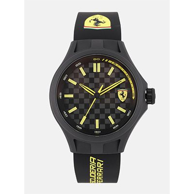 Men Black Pitcrew Analogue Watch 0830286