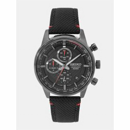 Seiko Men Black Chronograph Watch SSB315P1