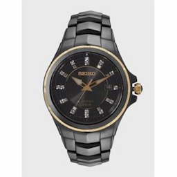 Seiko Men Black Analogue Watch SNE506P9