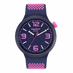 Swatch Unisex Navy Blue Swiss Made Analogue Watch SO27N103