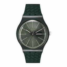 Swatch Unisex Olive Green Swiss Made Analogue Watch SUOG710