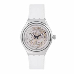 Swatch Men Silver-Toned Swiss Made Analogue Watch YAS112C