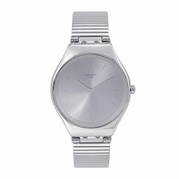 Swatch Unisex Silver-Toned Swiss Made Analogue Watch SYXS103GG