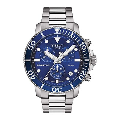 Tissot Men Blue Seastar 1000 Chronograph Watch T1204171104100