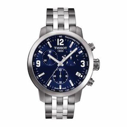 Tissot Men Blue PRC 200 Chronograph Watch T0554171104700