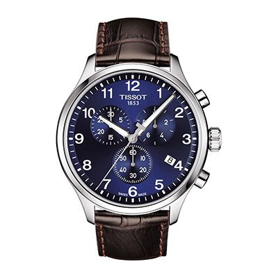 Tissot Men Navy Blue Chrono XL Classic Swiss Chronograph Watch T1166171604700