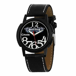 Crude Analog Watch rg459 with Leather Strap for Men