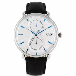 Foce Men Brown Leather Analogue Watch FCMW11SSL