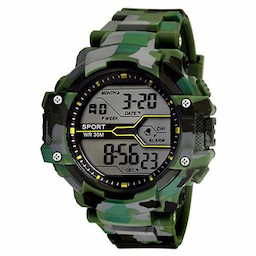 Grandson Army Print (Green & Grey)  Kids Digital Watch For Boys & Girls above 8 years of age.