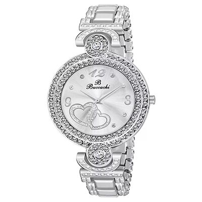 Analouge Silver Dial Watch Water Resistant Silver Color Strap Watches for Women/Ladies/Girls