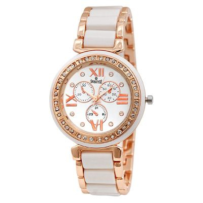 SS-LR703-wht Jewel Watch - For Women