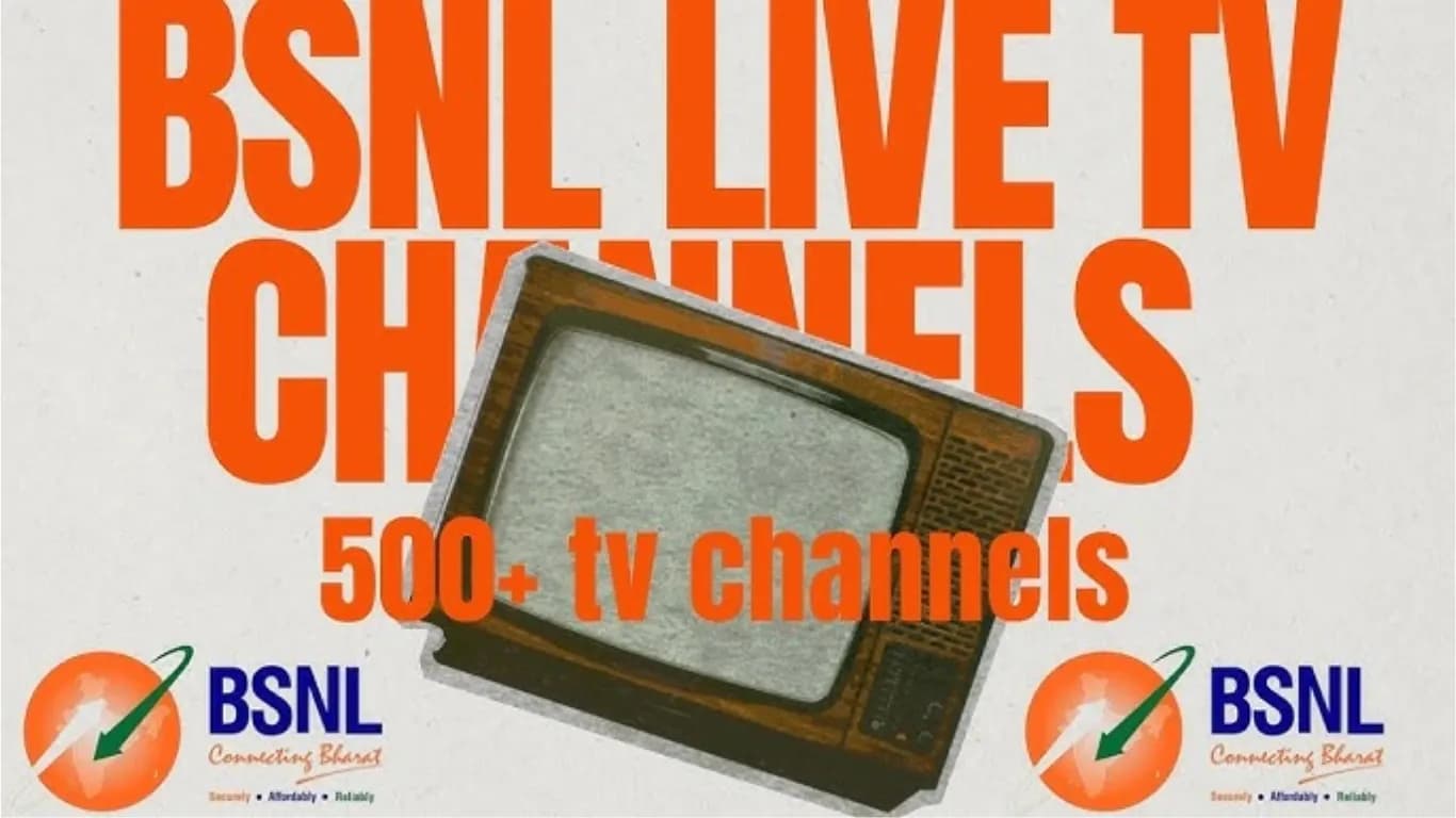 BSNL Unveils New Fibre-Based Intranet TV Service with 500+ Live Channels in India