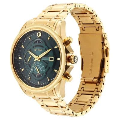 NS1830YM02 Regalia Premium Green Chrono Watch For Men