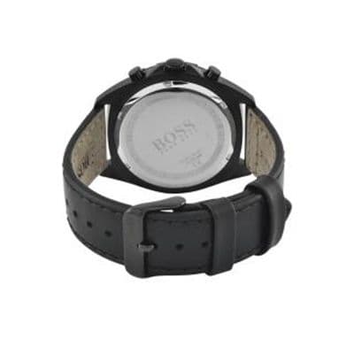 Men Black Analogue Leather Watch 1513662