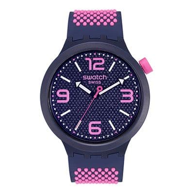 Unisex Navy Blue Swiss Made Analogue Watch SO27N103