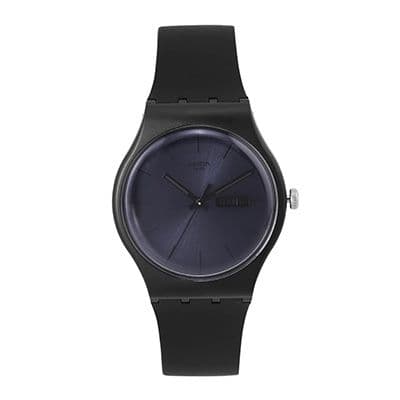 Unisex Navy Blue Swiss Made Analogue Watch SUOB702