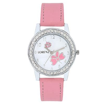 AS-14A New Baby Pink Flower Shape casual analog watch for women and girls