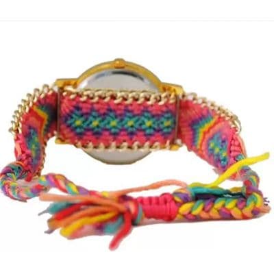 geneva multicolor woolen belt with attractive and eye catcher dials women combo G1P06 Watch - For Girls