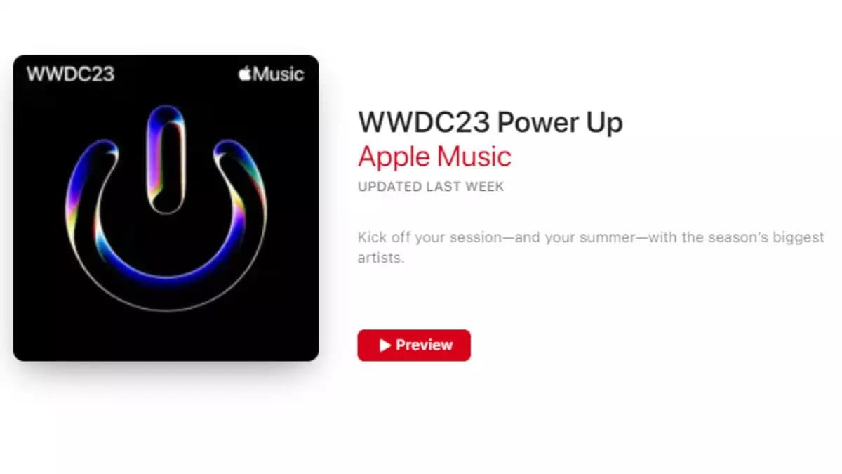 Apple New Playlist For WWDC 2023