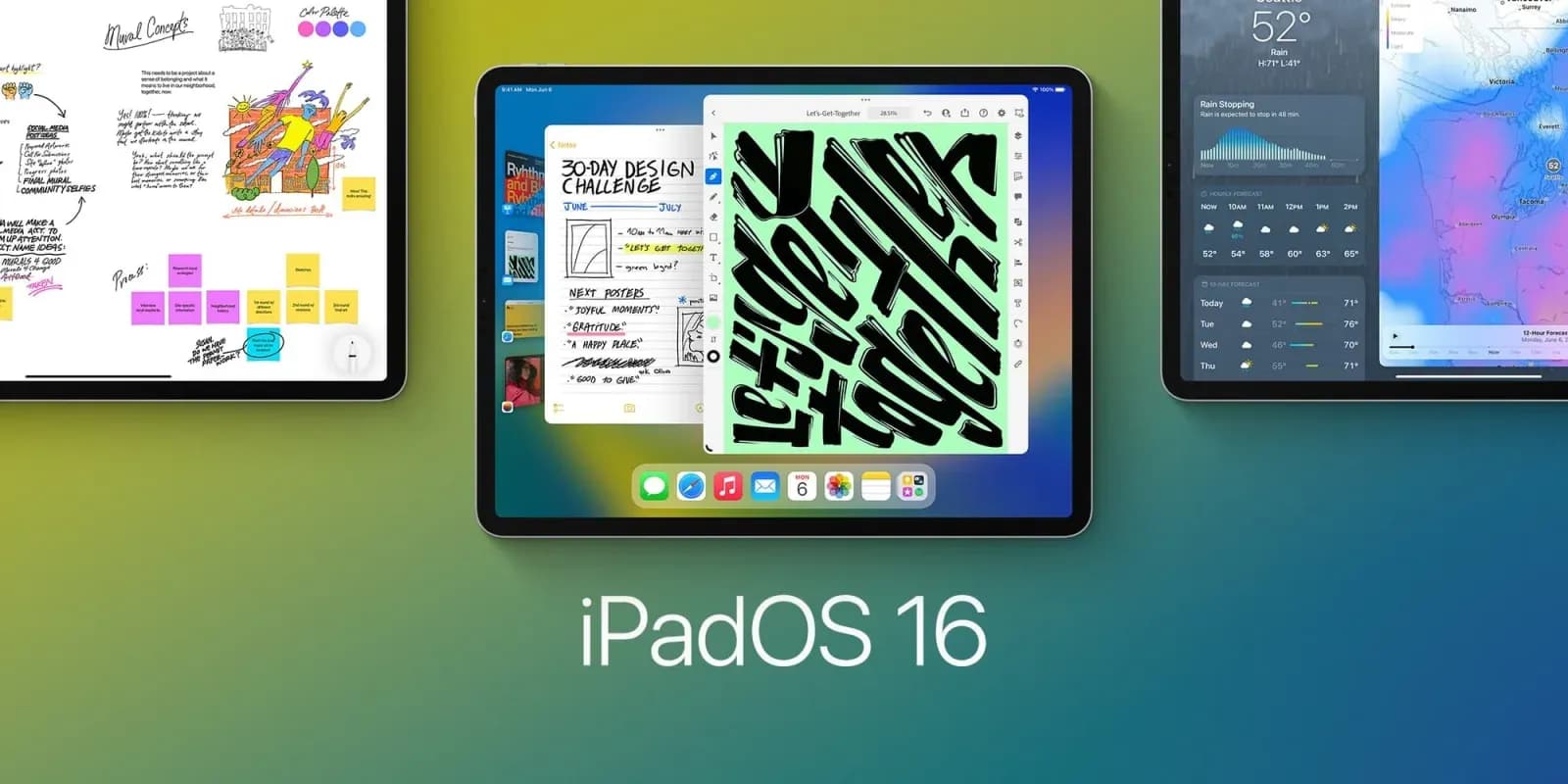  iPadOS 16 will have a better multitasking interface and app switching- ipadOS16 