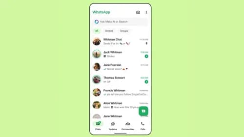 WhatsApp Redesigned with New Layout and Meta AI Search