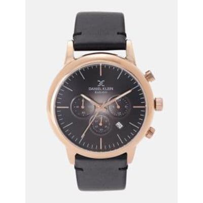 Men Black Chronograph Analogue Watch DK12162-3