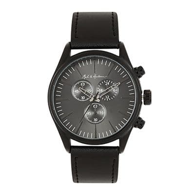 Unisex Gunmetal-Toned Analogue Watch MFB-PN-LW3731