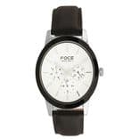 Men White Leather Analogue Watch FMW722GSL