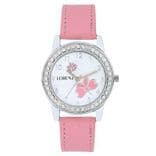 AS-14A New Baby Pink Flower Shape casual analog watch for women and girls