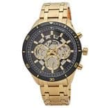 Men Grey & Black Skeleton Analogue Watch TWEG15217