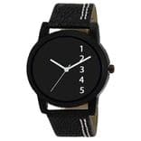 106 Black Attractive Dial Watch For Boy And Girl