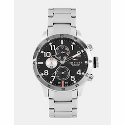 Tommy Hilfiger Men Black Analogue Watch NATH1791141 Tommy Hilfiger Men Black Analogue Watch NATH1791141