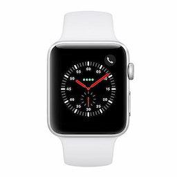 Apple Unisex Silver Series 3 Smart Watch MTH12HN/A Apple Unisex Silver Series 3 Smart Watch MTH12HN/A