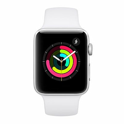 Apple Unisex Silver-Toned Series 3 Smart Watch MTF22HN/A Apple Unisex Silver-Toned Series 3 Smart Watch MTF22HN/A