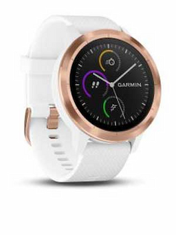 Garmin Rose Gold & White Vivoactive 3 Smart Watch 01001769-A3 Garmin Rose Gold & White Vivoactive 3 Smart Watch 01001769-A3