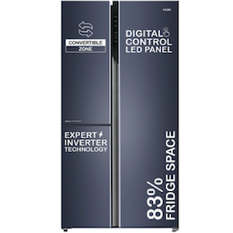Haier HRT-683GK 598 Litres, Expert Inverter, Side By Side Refrigerator Haier HRT-683GK 598 Litres, Expert Inverter, Side By Side Refrigerator