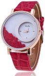 Mxre Moving Red Beads Watch - For Women