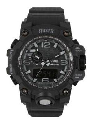 Roadster RDSTR Men Charcoal Grey Chronograph Analogue & Digital Watch MFB-PN-WTH1606-A Roadster RDSTR Men Charcoal Grey Chronograph Analogue & Digital Watch MFB-PN-WTH1606-A