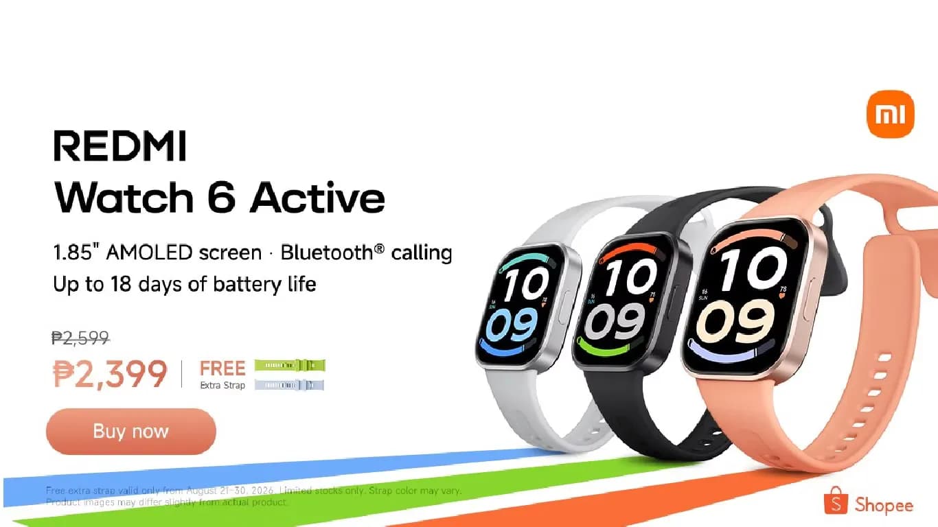 Xiaomi Launches Redmi Watch 6 Active with 1.85-inch AMOLED Display and 18-Day Battery Life Xiaomi Launches Redmi Watch 6 Active with 1.85-inch AMOLED Display and 18-Day Battery Life