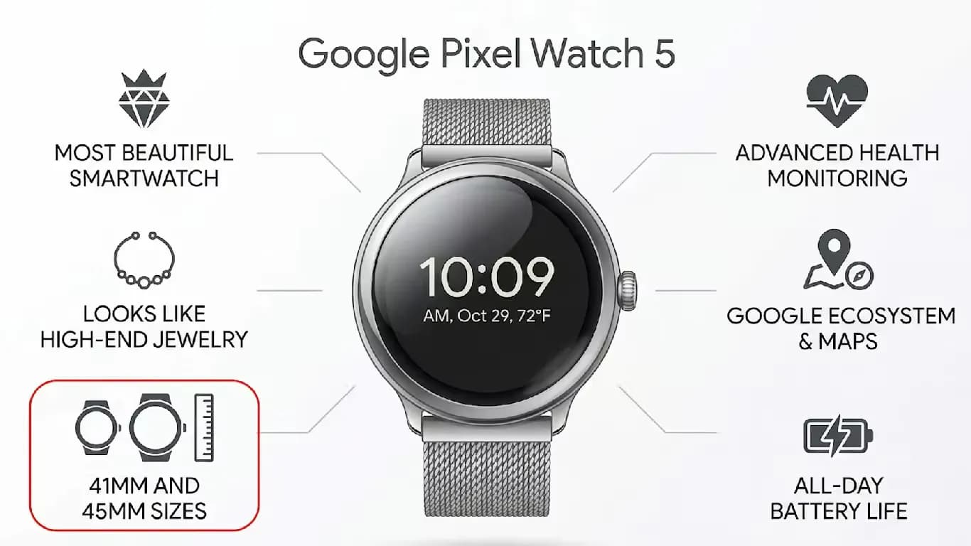 Google Pixel Watch 5 to Feature More RAM and Familiar Design Google Pixel Watch 5 to Feature More RAM and Familiar Design